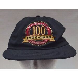 Michelob Hat 100th Anniversary Black Ball Cap  1896-1996